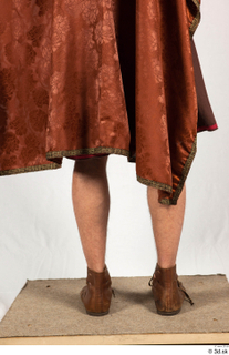  Photos Man in Historical Dress 35 Gladiator dress Historical clothing brown habit lower body orange cloak sandals 0005.jpg